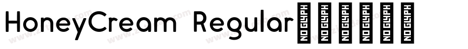 HoneyCream Regular字体转换